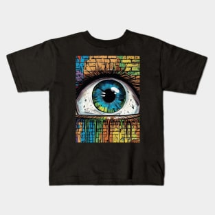 All Seeing Eye The Psychedelic Reality of Our Time Kids T-Shirt